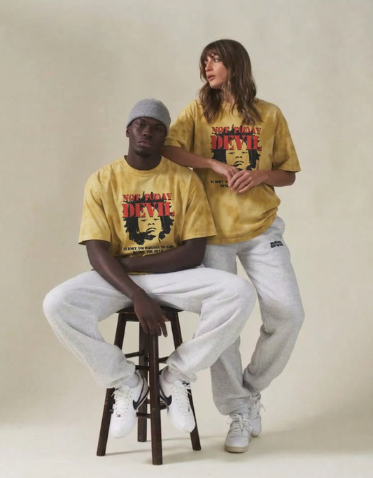 DEVIL-Unisex Tie Dye Oversized T-Shirt